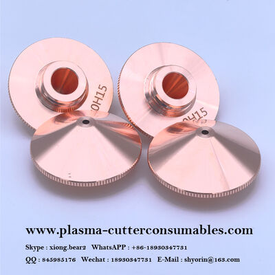 D28 M11 लेजर कटिंग नोजल सिंगल डबल लेयर कॉपर संक्षारण प्रतिरोधी WSX हान के Hongshan लेजर सिर के लिए